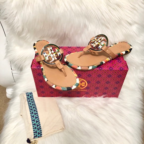 Tory Burch Miller Metal Logo Sandal🧡 - Picture 7 of 12